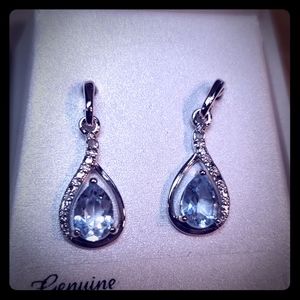 Sterling silver blue topaz